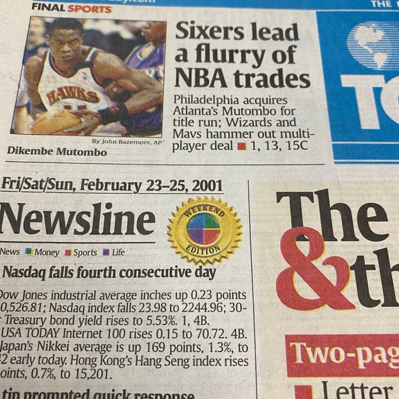 Vintage- newspapers from February 24, 2001. - Picture 4 of 4